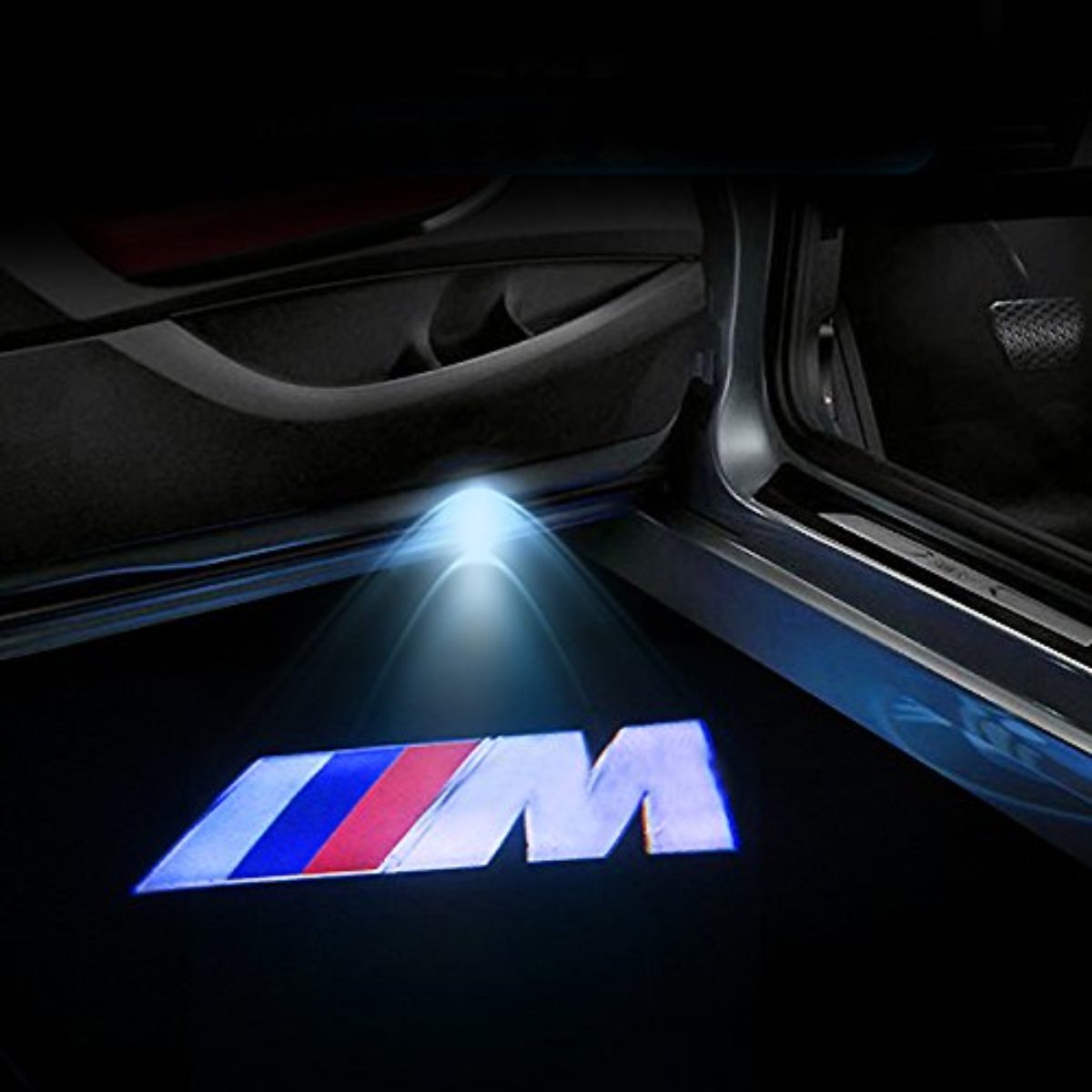 Kit Luci Logo Proiettore BMW M SPORT sottoporta Led Cree Cortesia
