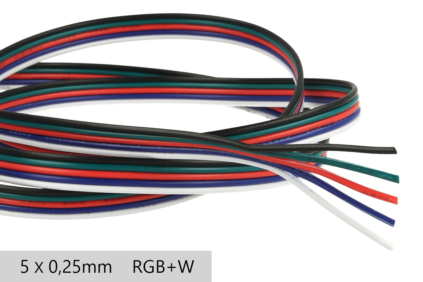 Cavo Filo Elettrico Fror 6 X 0,5mmq 6 Poli Per Striscia Led RGBW RGB+W 1 METRO 