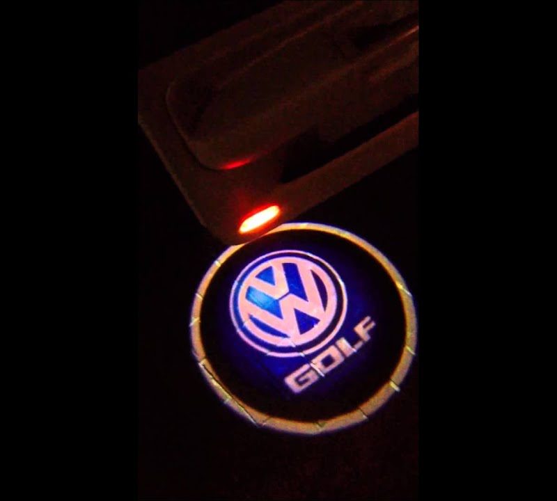 Lampade di cortesia a LED con LOGO auto senza fili KIT