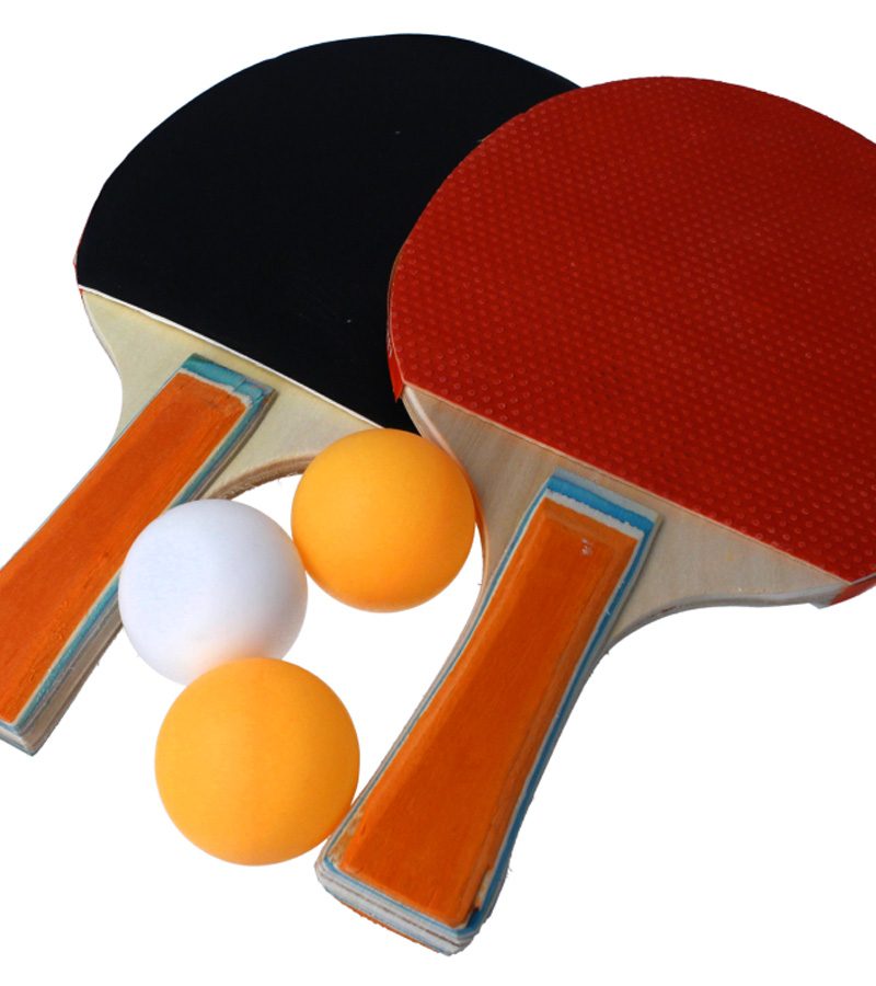2 Racchette Ping Pong Con 3 Palline - Led Mauro Mania