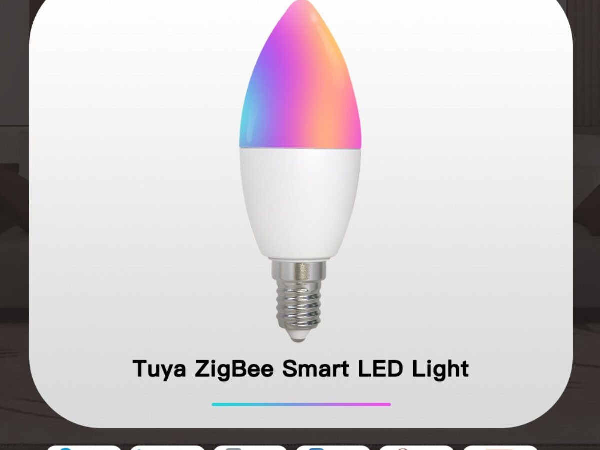2 Pezzi Lampade Led E27 Wifi Smart A65 15W 1500lm RGB + CCT APP Tuya  Compatible